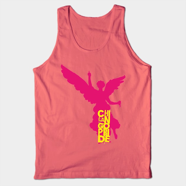 Chilango Pride Logo Pink Attitude Version Tank Top by chilangopride